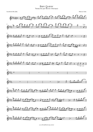 Marcos Góes  score for Alto Saxophone