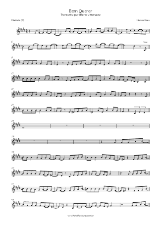Marcos Góes  score for Clarinet (C)