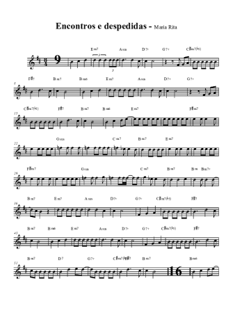 Maria Rita Encontros e Despedidas score for Tenor Saxophone Soprano (Bb)