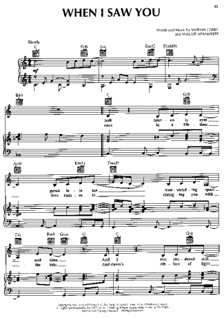 Mariah Carey  score for Piano