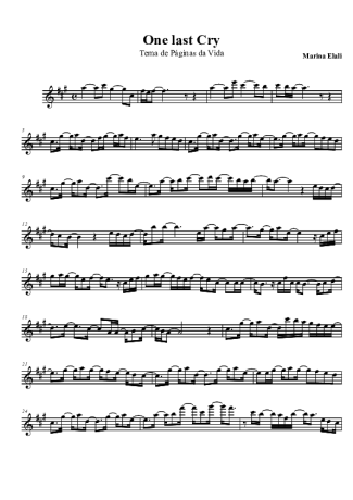 Marina Elali  score for Tenor Saxophone Soprano (Bb)