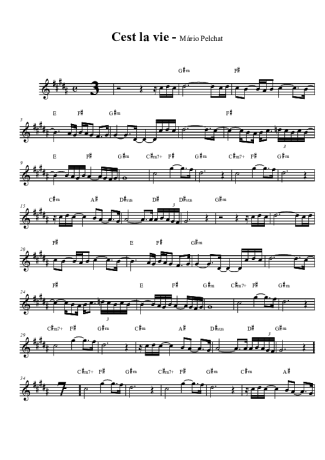 Mario Pelchat  score for Tenor Saxophone Soprano (Bb)