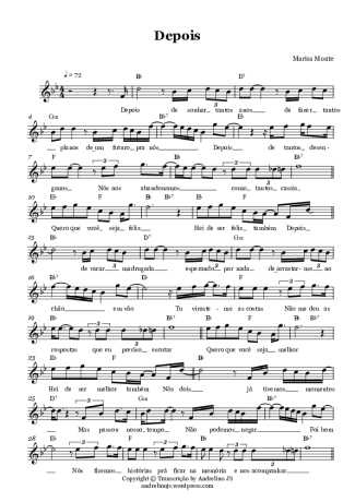 Marisa Monte Depois score for Violin