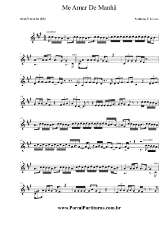 Matheus & Kauan  score for Alto Saxophone