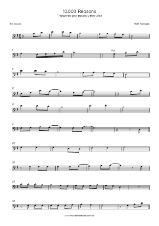 Matt Redman 10000 Reason (Bless The Lord) score for Trombone