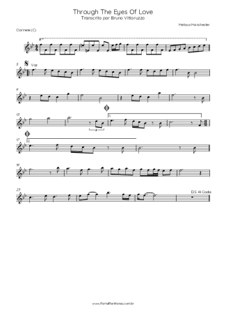 Melissa Manchester Through The Eyes Of Love score for Clarinet (C)