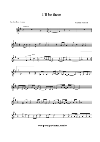 Michael Jackson I´ll Be There score for Clarinet (Bb)