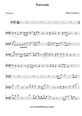 Milton Nascimento  score for Cello