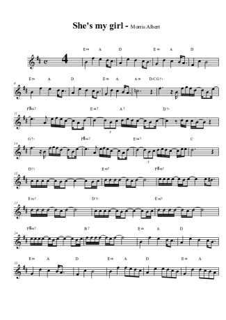 Morris Albert  score for Tenor Saxophone Soprano (Bb)