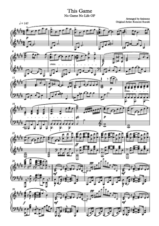 Movie Soundtracks (Temas de Filmes) This Game score for Piano