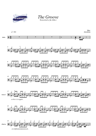Muse The Groove score for Drums