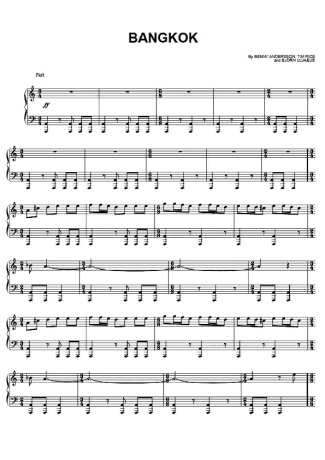Musicals (Temas de Musicais) Bangkok score for Piano