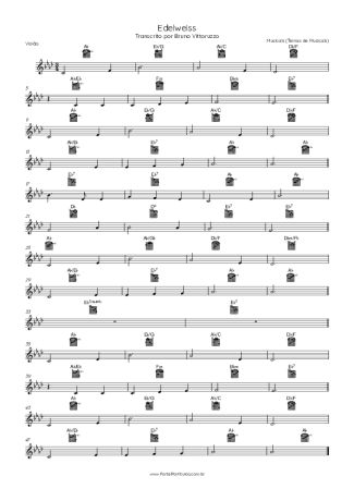 Musicals (Temas de Musicais)  score for Acoustic Guitar