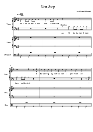 Musicals (Temas de Musicais) Non Stop score for Piano