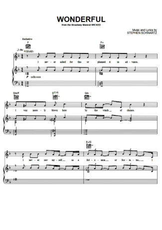 Musicals (Temas de Musicais) Wonderful score for Piano