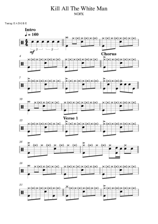 Score for Drums