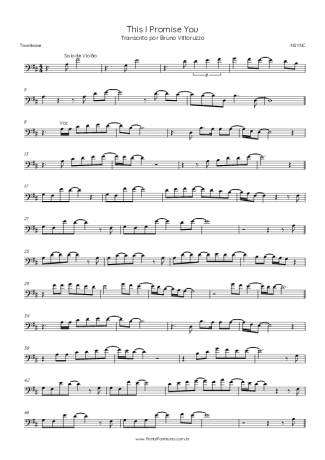 NSYNC  score for Trombone