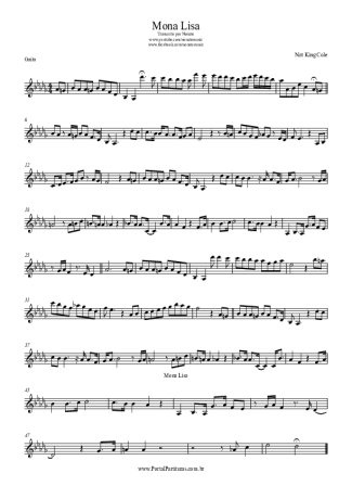 Nat King Cole  score for Harmonica