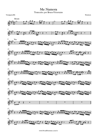Natiruts  score for Trumpet