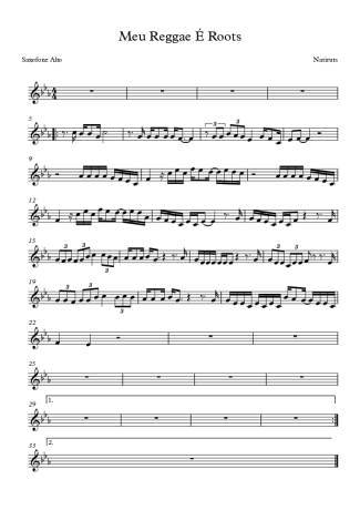 Natiruts  score for Alto Saxophone