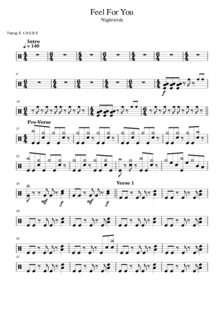 Nightwish  score for Drums