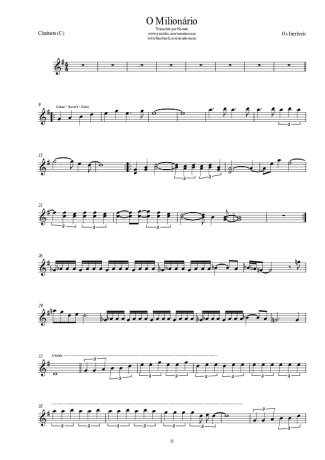 Os Incríveis  score for Clarinet (C)
