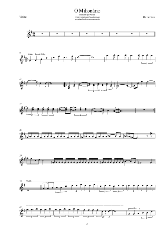 Os Incríveis  score for Violin