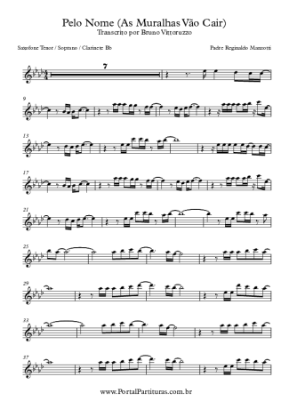 Padre Reginaldo Manzotti  score for Tenor Saxophone Soprano (Bb)