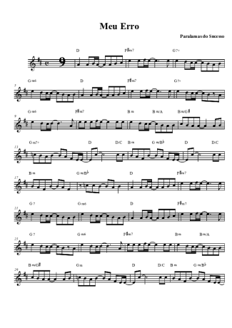 Paralamas do Sucesso  score for Tenor Saxophone Soprano (Bb)