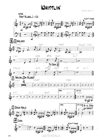 Pat Metheny Whittlin score for Guitar