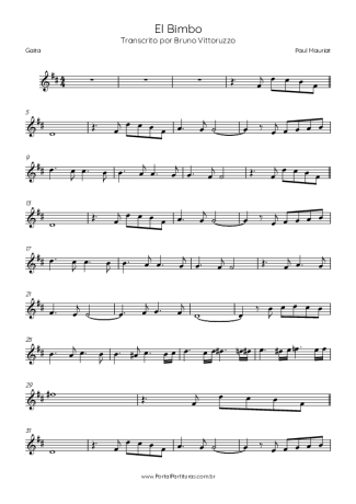 Paul Mauriat El Bimbo score for Harmonica