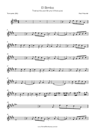 Paul Mauriat El Bimbo score for Trumpet