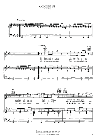 Paul McCartney  score for Piano