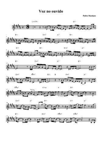 Pedro Mariano  score for Tenor Saxophone Soprano (Bb)