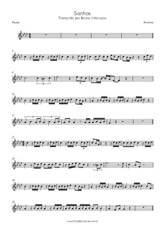 Peninha  score for Flute