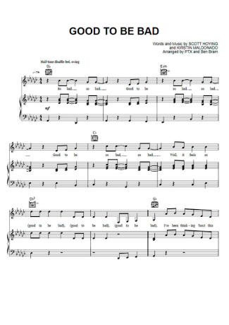 Pentatonix  score for Piano