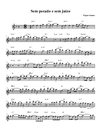 Pepeu Gomes Sem Pecado e Sem Prejuízo score for Tenor Saxophone Soprano (Bb)