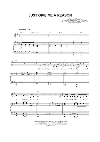 Pink  score for Piano