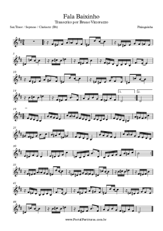 Pixinguinha  score for Tenor Saxophone Soprano (Bb)
