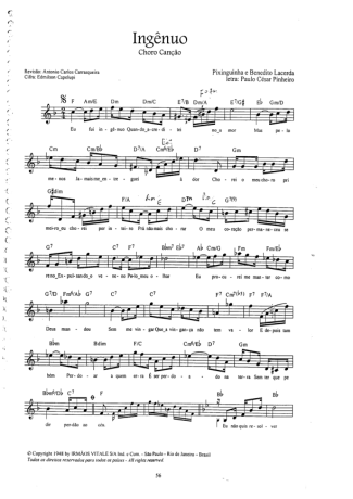 Pixinguinha Ingênuo score for Flute