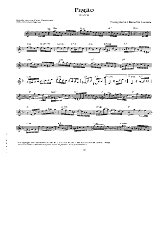 Pixinguinha Pagão score for Violin