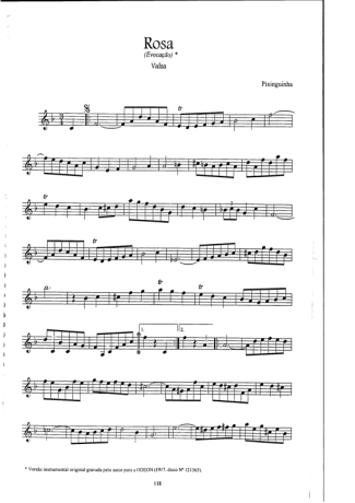 Pixinguinha Rosa (evocação) score for Mandolin