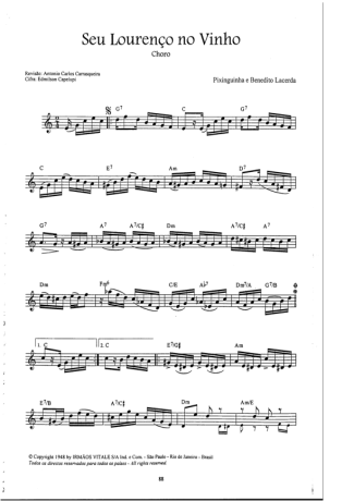 Pixinguinha São Lourenço No Vinho score for Violin