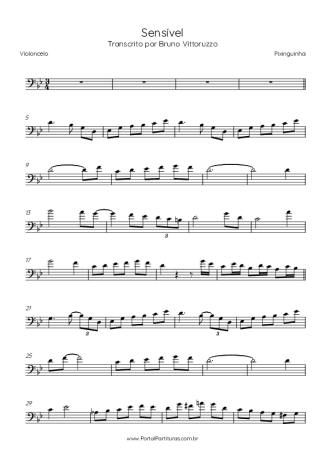Pixinguinha Sensível score for Cello