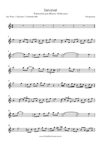 Pixinguinha  score for Tenor Saxophone Soprano (Bb)