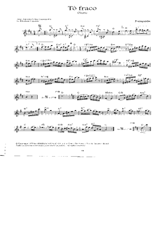 Pixinguinha Tô Fraco score for Violin
