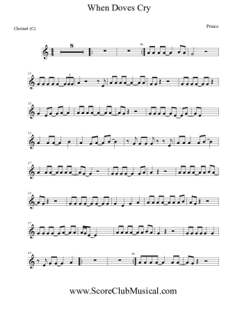 Prince  score for Clarinet (C)