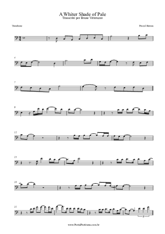 Procol Harum  score for Trombone