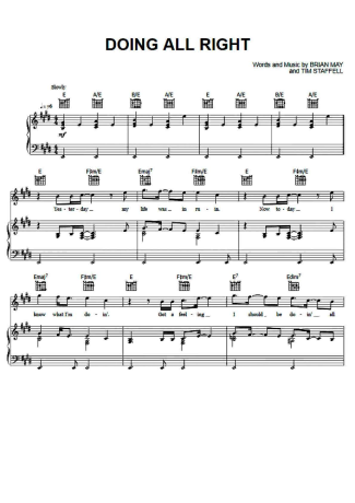 Queen  score for Piano