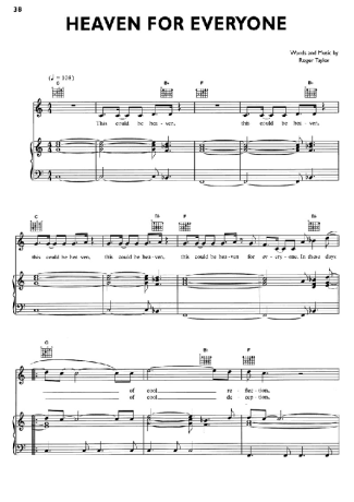 Queen  score for Piano